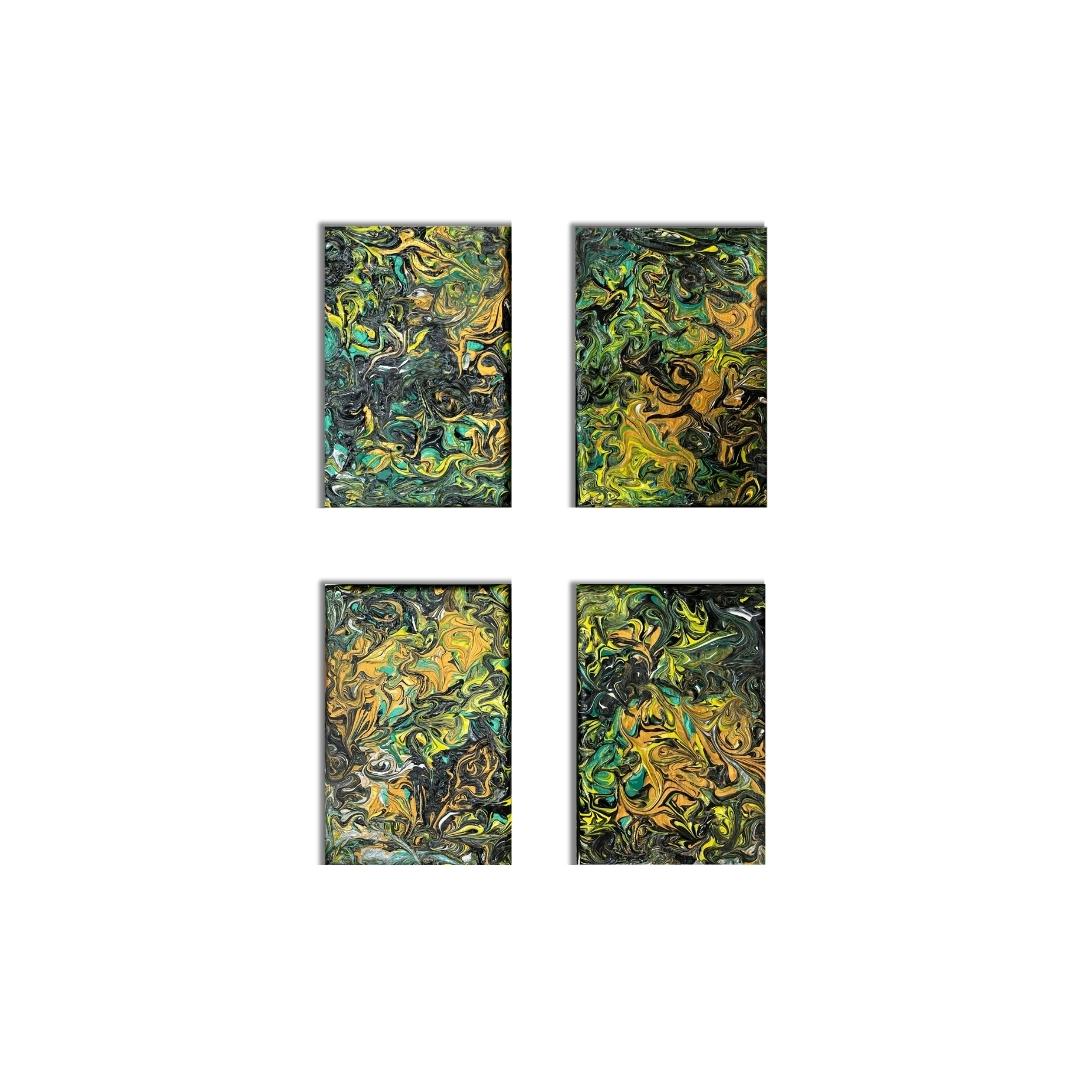 Vibrant Harmony Quartet Abstract Painting